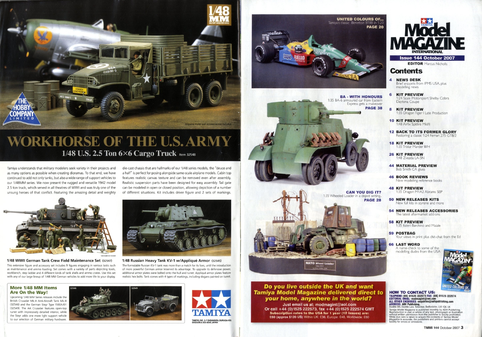 Tamiya Model Magazine 144 (2007-10)